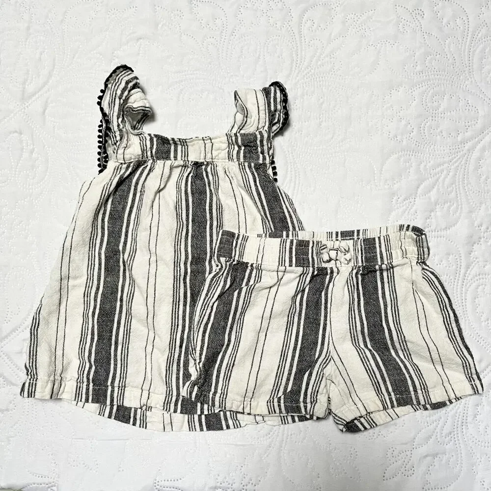 Carter's Striped Gauze Outfit Size 3T